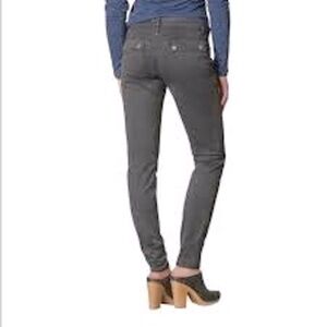 PRANA Louisa Skinny Leg size 6 gray organic cotton stretch slim fit pants EUC
